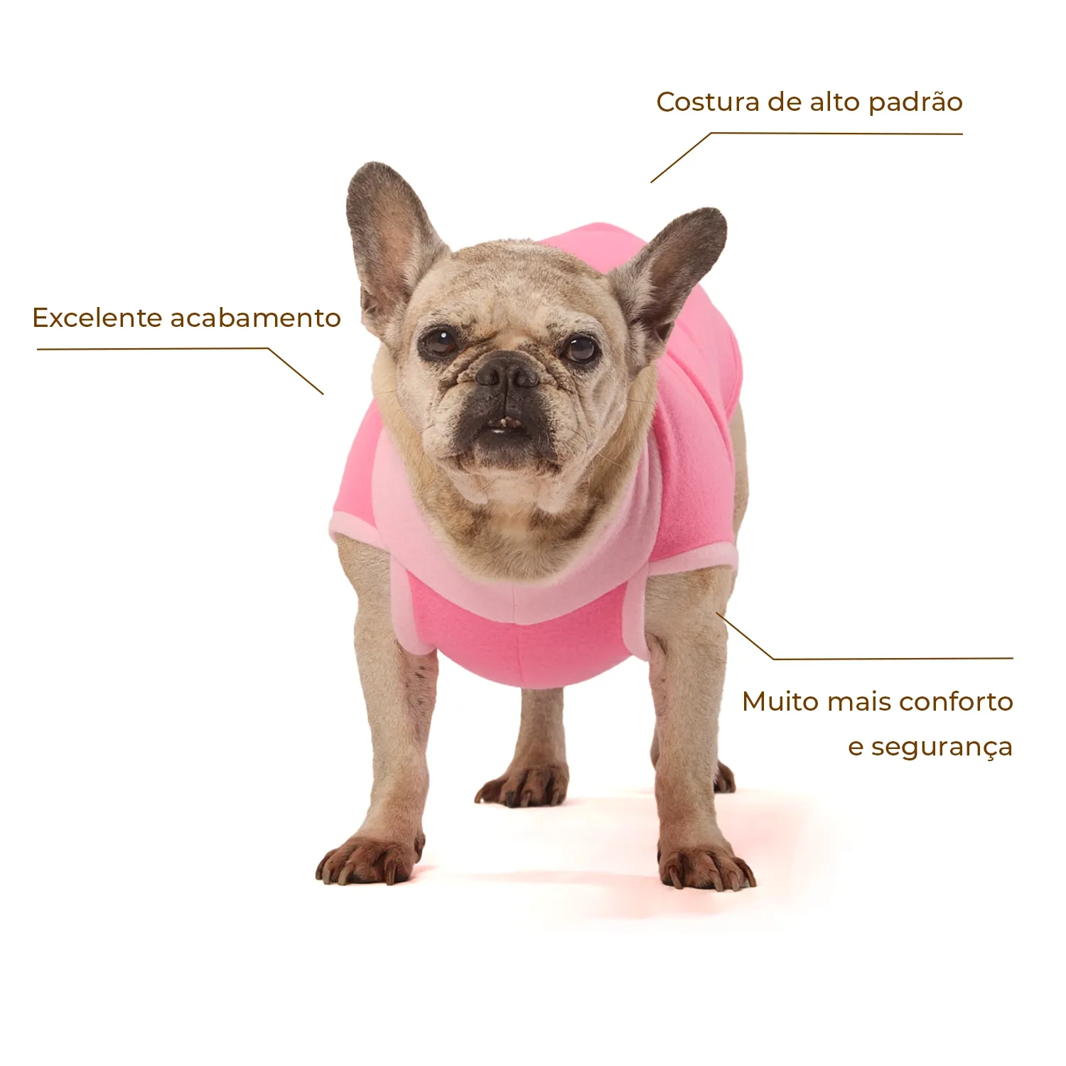 Blusa Básica Soft Lisa Rosa Fábrica Pet